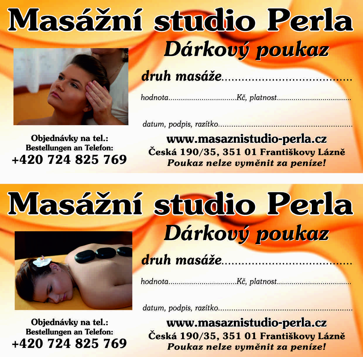 Masážní studio Perla - poukaz